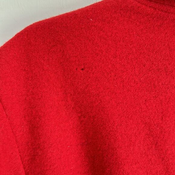 Geiger Boiled Wool Blazer Red Sz 40 Austria FLAW - Picture 8 of 13